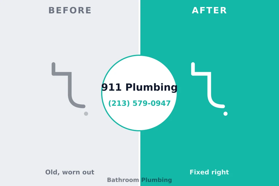 Before and after: plumbing repair Meyersdale, PA